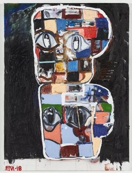 《BH Stack #6 (Breaking Through Dark)》2018 布面油画 101.6×76.2 cm