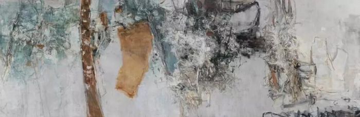 屠宏涛,梦见董其昌,布面油画,2014-2016, 120×340cm