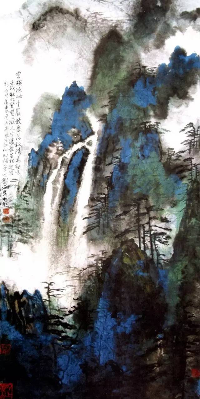 大师的泼彩作品，看看都是一种享受