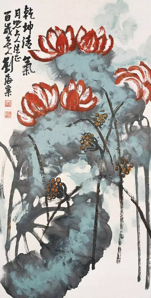 大师的泼彩作品，看看都是一种享受
