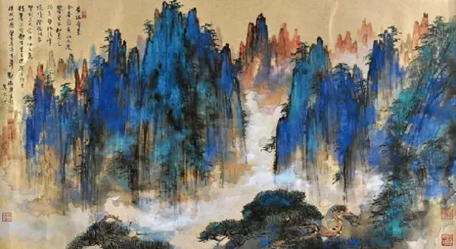 大师的泼彩作品，看看都是一种享受