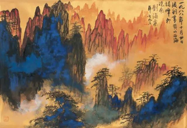 大师的泼彩作品，看看都是一种享受