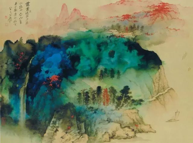 大师的泼彩作品，看看都是一种享受