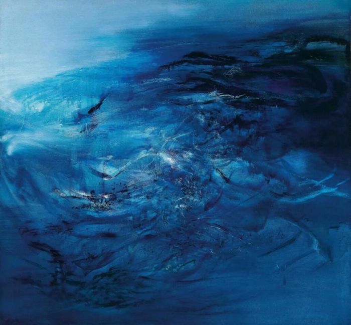 赵无极《30.09.65》油彩画布150x162cm1965年作
