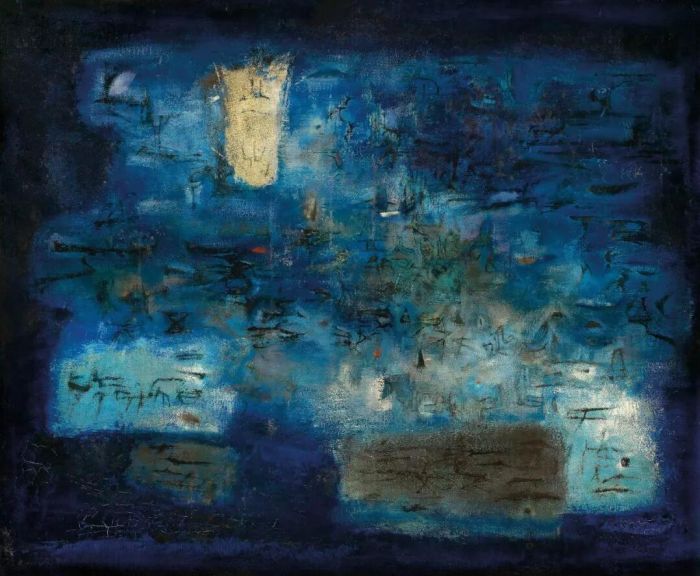 赵无极《岛》油彩画布60x71cm1956年作