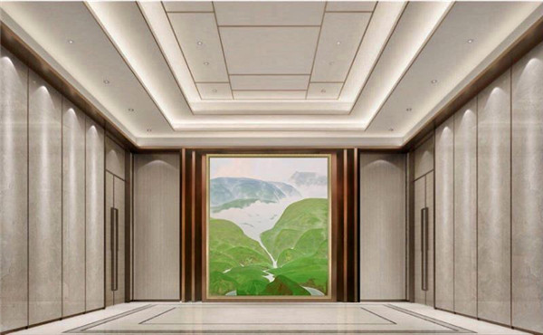 肖谷作品亮相进博会，绿水青山，能不忆江南？