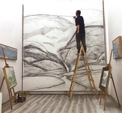 肖谷作品亮相进博会，绿水青山，能不忆江南？