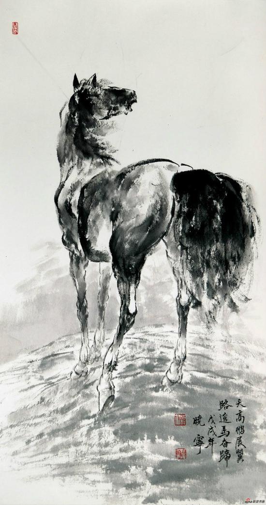 以“马”追梦天下：雷晓宁画展全球巡展北京启动