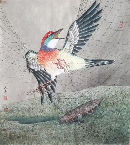 “墨飞色舞”沈军艺术作品展在京举办