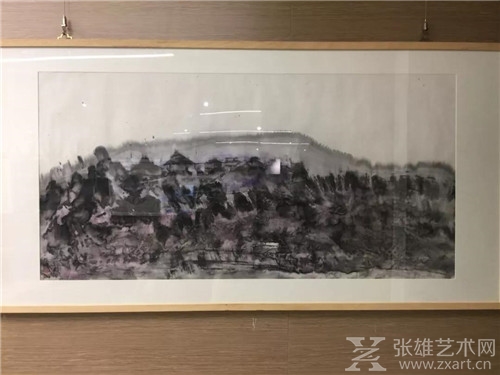 回顾：原文化部常务副部长高占祥亲临国家艺术人才库参观著名艺术家王华明个人展并签名留念