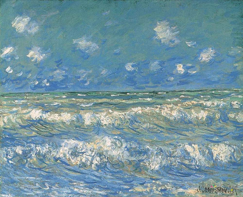 岬角的海浪 1881年 油彩 画布 65.5×82cm