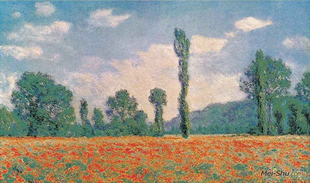 罂粟花田 1890年 油彩 画布 65×92cm 美国 芝加哥艺术中心藏