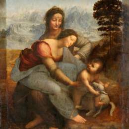 达芬奇作品《圣母子与圣安妮》