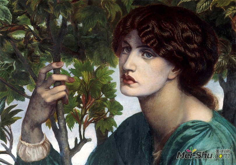 但丁·罗塞蒂作品《白日梦》面部表情