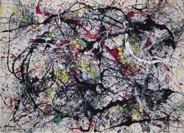 杰克逊波洛克的行动派绘画