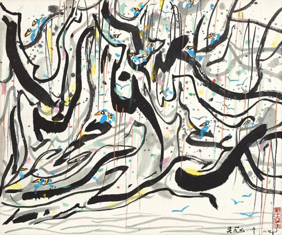 香港苏富比中国书画拍卖故里之思吴冠中的艺术里程