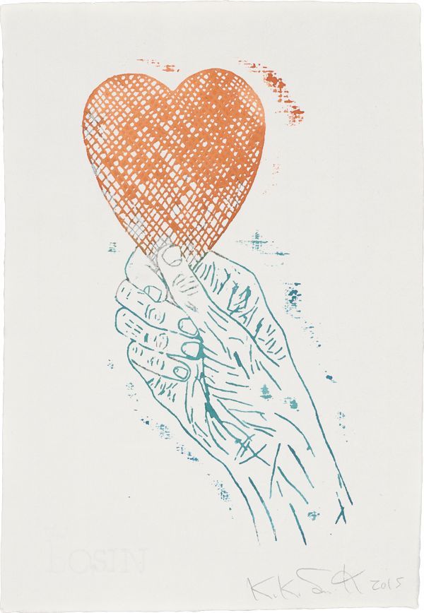 kiki smith, heart in hand, 2015