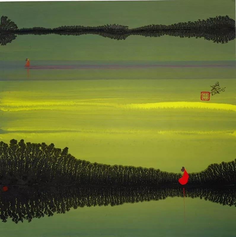 教师个展禅风和畅墨意观心田旭桐水墨画作品展开幕