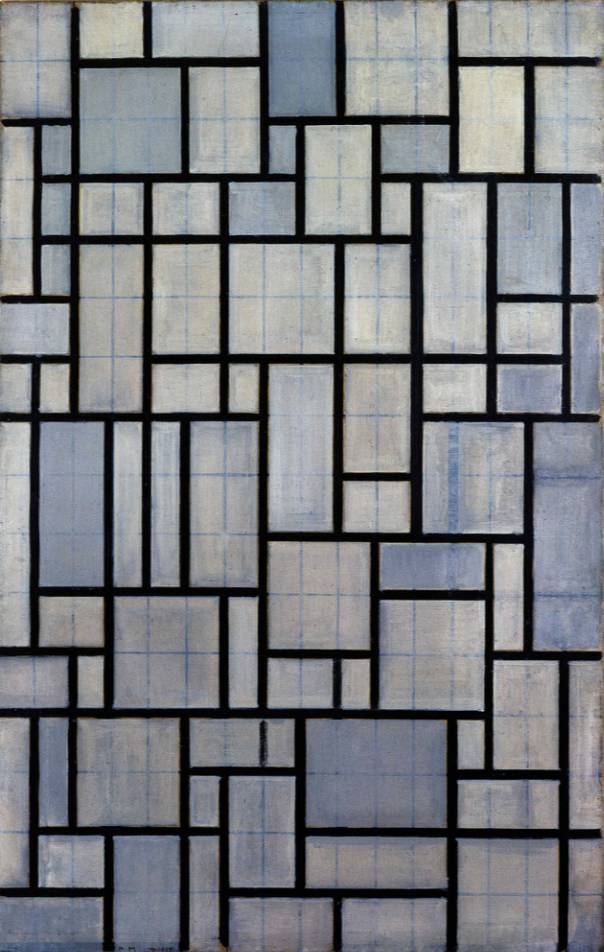 蒙德里安用了一生的纠结画直线
