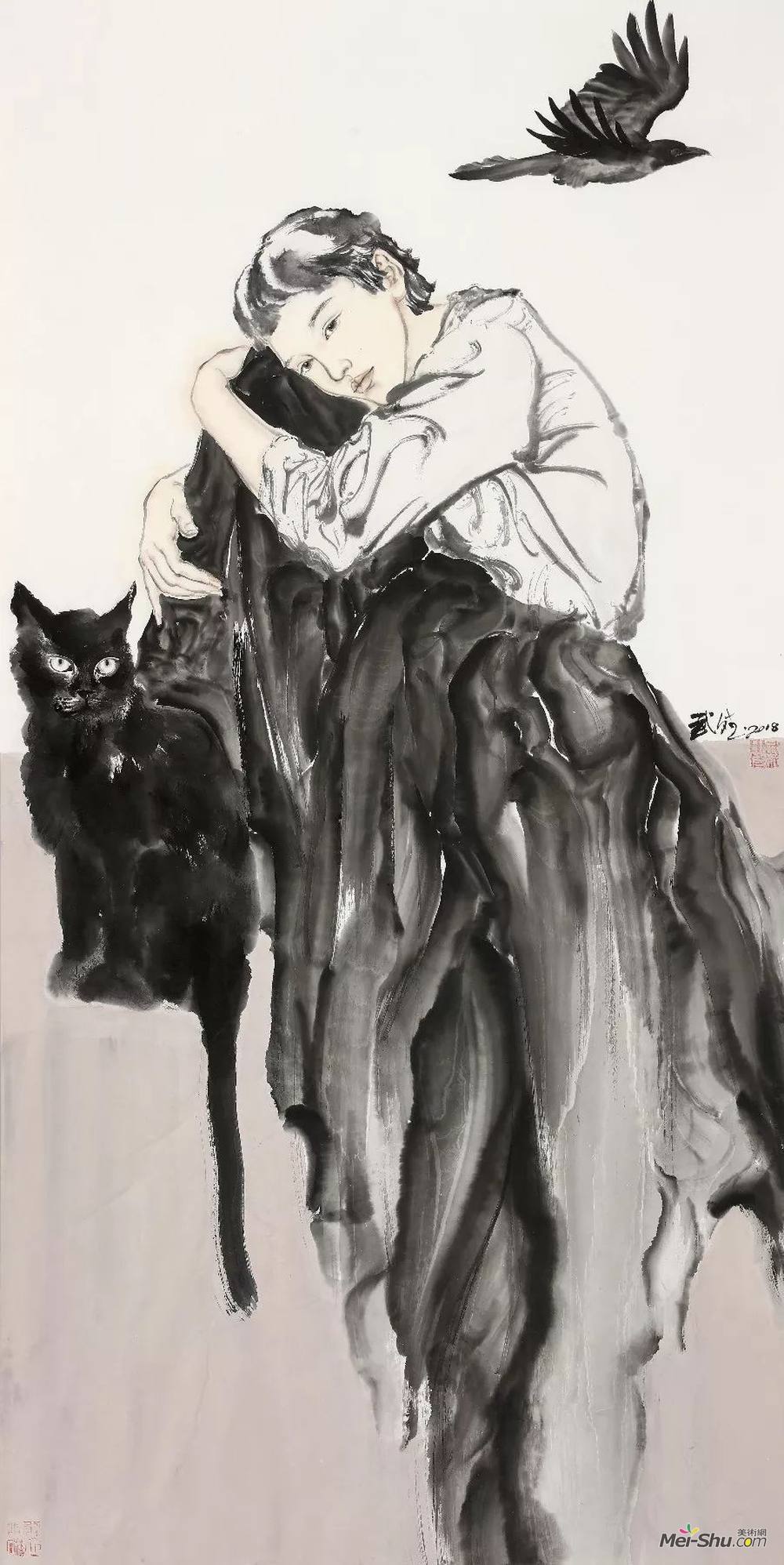 艺讯 展览资讯 作品展示 武斌,陕西省国画院专职画家,创研室副主任